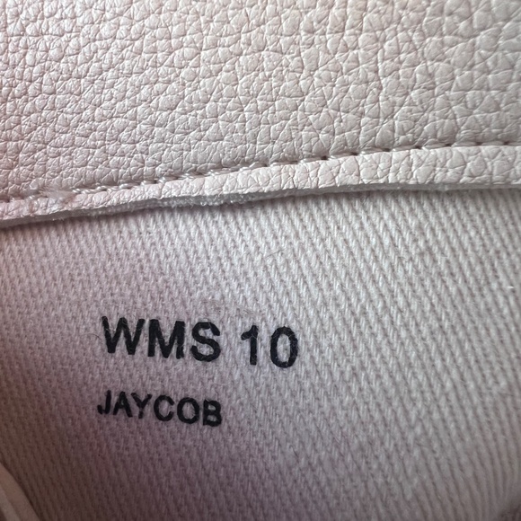 Cream Chunky Heel Boots - Picture 4 of 5